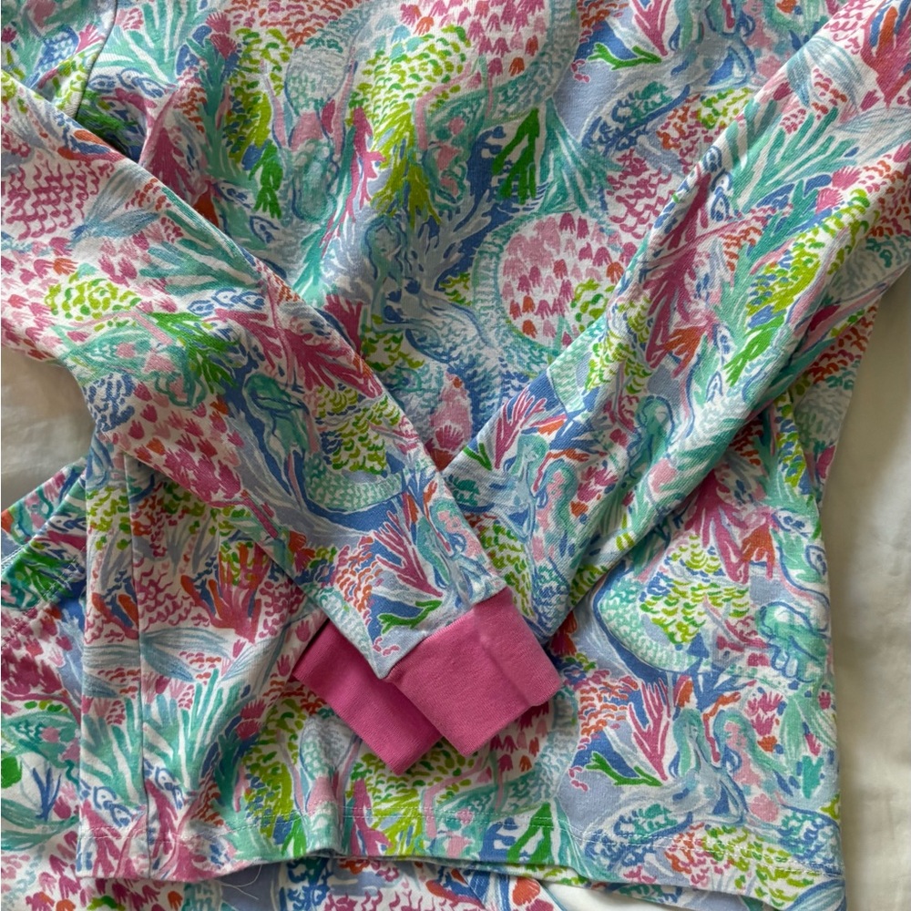 Lilly Pulitzer Pink and Green Long Sleeve pajamas